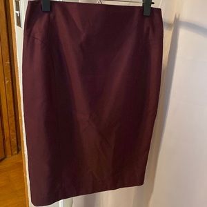 Express Maroon Pencil Skirt, 6